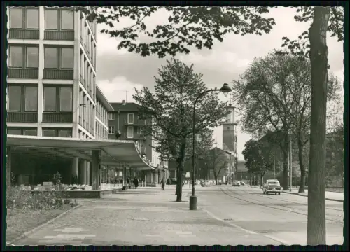 Foto AK - Hagen NRW Körnerstraße - Geschäfte Gehweg -  Automobile der 1960er