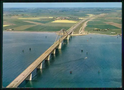 AK - Fehmarnsund Luftbild der markanten Bogenbrücke - Insel Fehmarn Festland