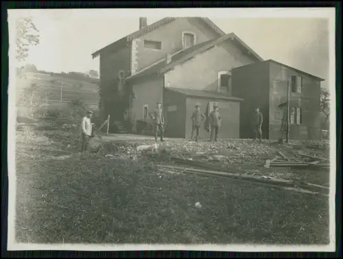 5x Foto AK - 1. WK - deutsche Soldaten im Einsatz - Belgien Frankreich Feldpost