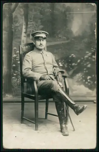 5x Foto AK - 1. WK - deutsche Soldaten - Portrait Einzelaufnahmen - Feldpost