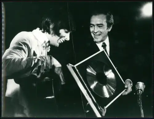 Foto 23x18cm - Helgoland Reinhard Mey Goldene Schallplatte Verleihung Udo Unger