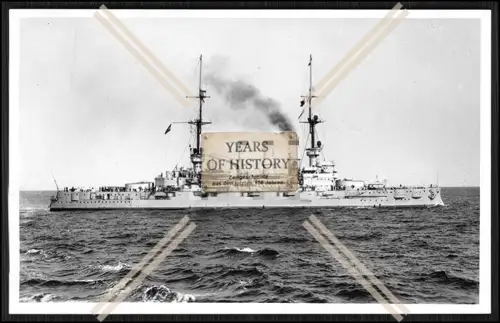 Foto S.M.S. Hannover 1905 Linienschiff Kaiserliche Marine
