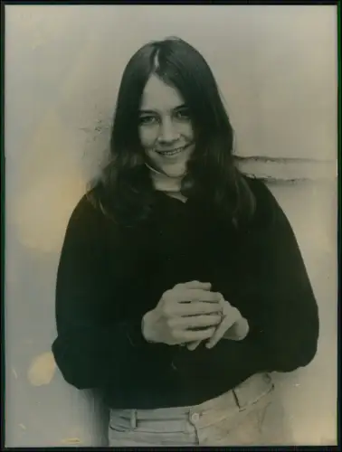 Foto 24x18cm - Sängerin Kate Taylor - natürliches Künstlerportrait lange Haare