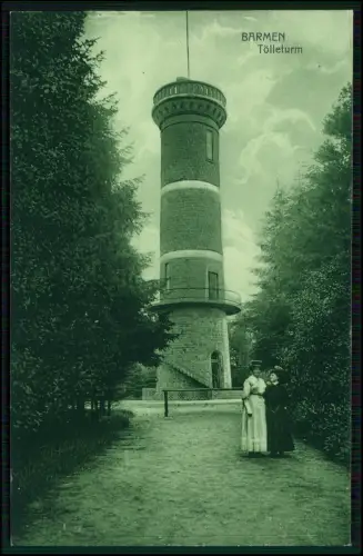 AK - Barmen Wuppertal - Aussichtsturm Toelleturm - 1888 errichtet 1911 gelaufen