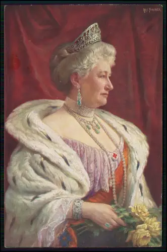 AK - Portrait Kaiserin Auguste Viktoria Preussen - Wohlfahrtskarte Rotes Kreuz