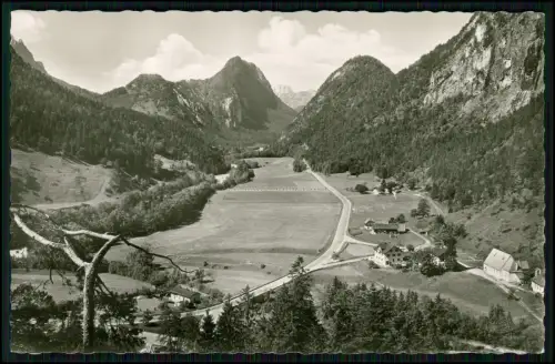 Foto AK - Schneizlreuth in Oberbayern - Dorf Häuser an der Deutschen Alpenstraße