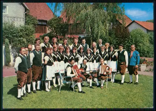 AK Heimatgruppe des Harzklubs Zweigverein Steina - Tracht Musiker mit Akkordeons