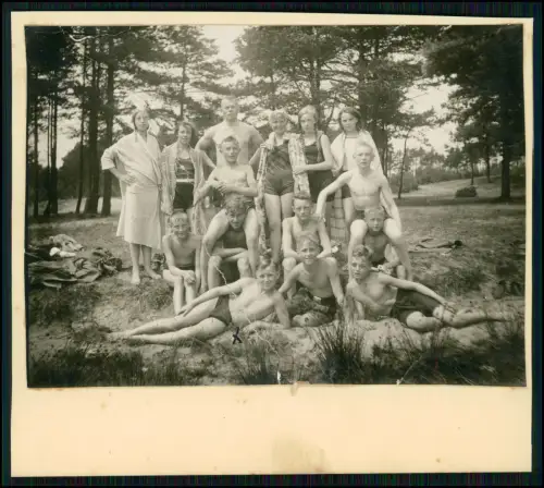 3x Foto - Aufbauschule in Wunstorf - Region Hannover 1930er - Mädchen und Jungs