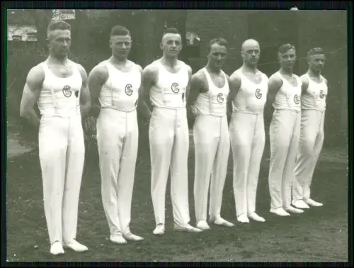 4x Foto - Riege der Kunstturner der VfL Reichsbahn von 1876 e.V. 1938 in Hamburg