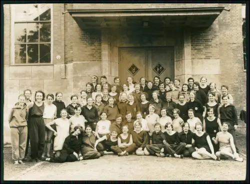 5x Foto - Gruppe Mädchen Frauen Berlin 1930 - Sportverein Turngruppe Trikot