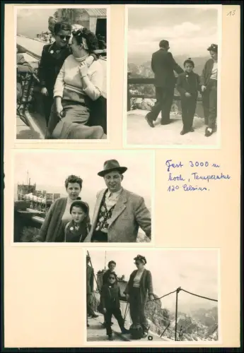 55x Foto auf Albumseiten - Reise 1954 von Hamburg nach Bayern Österreich -Teil 2