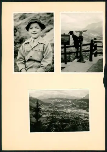 54x Foto auf Albumseiten - Reise 1954 von Hamburg nach Bayern Österreich -Teil 3