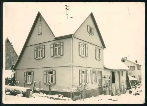 4x Foto 18x13 - Wohngebäude Hausansicht 1940 - Straße Neue Gasse - Jubiläum 60