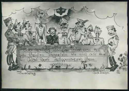 11x Foto 21x15cm - Karikaturen Humor Soldaten Wehrmacht und Luftwaffe Ansichten