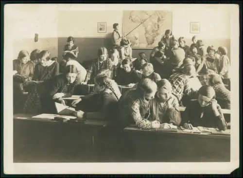 3x Foto 18x13cm - Schulklasse Schulentlassung Mädchen 1924 in Dortmund Ansichten