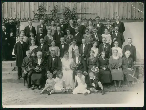 2x Foto 17x12cm Hochzeitsgesellschaft 1936 in Schwetz Świecie Westpreußen Polen