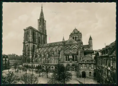 5x AK - Hochwertige echte Photographie - Straßburger Münster im Elsass - Stempel