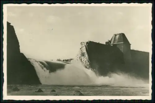 4x AK - Möhnetalsperre Soest zerstörte Sperrmauer 1943 - + Edertalsperre Edersee