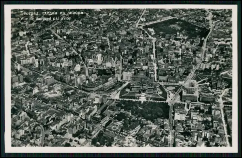 Echt Foto AK - Beograd Belgrad Serbien - Luftaufnahme Luftbild Balkan - 1940