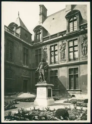 Foto 22x16cm - Musée Carnavalet in Paris -Statue im Vordergrund König Ludwig XIV