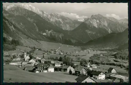Foto AK - Hinterstein Bad Hindelang Allgäu Bayern - Blick auf das Dorf im Tal