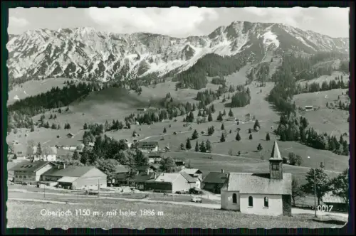 Foto AK - Oberjoch Bad Hindelang Hochallgäu Bayern - Blick auf das Dorf Kirche