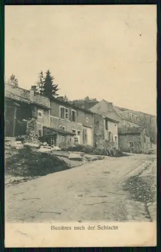 AK 1. WK Buxières sous les Côtes Meuse nach der Schlacht 1915 Feldpost gelaufen