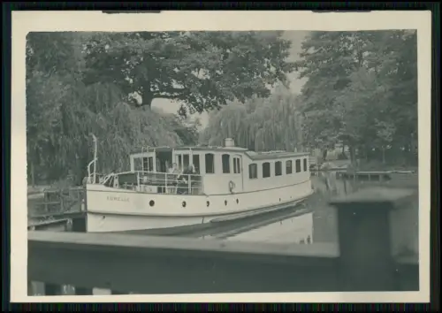 Foto - Neue Mühle Königs Wusterhausen Dahme - Fahrgastschiff Forelle am Anleger