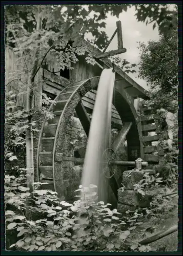 Foto AK - Herrenalb Loffenau - Plotzsäge-Mühle Wasserrad Sägewerk Mühlengebäude