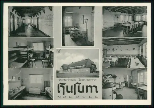 AK Husum Nordsee - Jugendherberge Theodor Storm umfangreiche Einblicke Ansichten