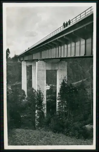 AK Mangfallbrücke bei Miesbach entlang der Reichsautobahn München Salzburg Wien