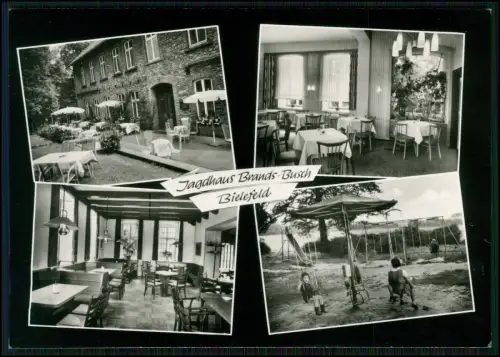 Echt Foto AK - Bielefeld Jagdhaus Brands Busch - Terrasse Gasträume Gartenanlage