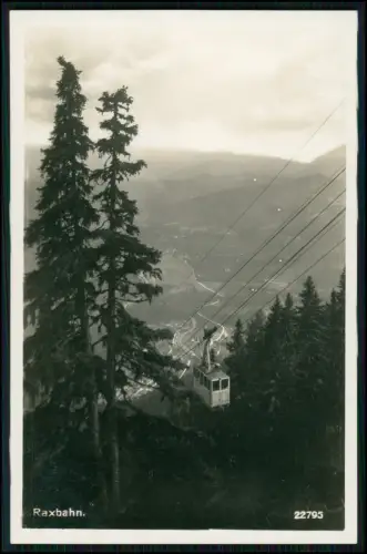 6x Foto AK Seilbahn Motive aus dem Alpenraum - mit Raxbahn und Kreuzeckbahn uvm.