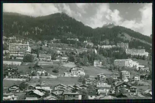 Echt Foto AK - Leysin Aigle Waadt - Terrassenbebauung Hotels Chalets am Berghang