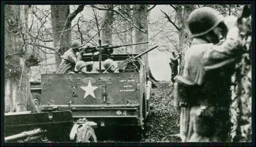 9x Foto ca.15x11 - US-Infanteristen Fahrzeug M3 Half-track Armee Panzer Tank uvm