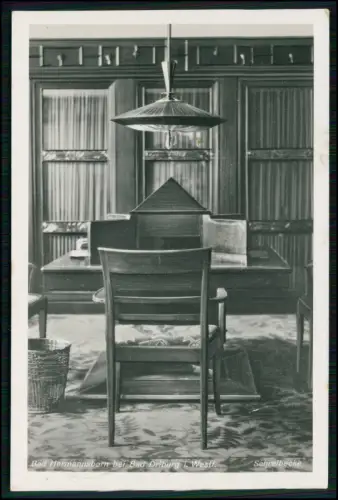 Foto AK Bad Hermannsborn Bad Driburg Schreibebecke Kurhaus - Art Déco 1940 gel.