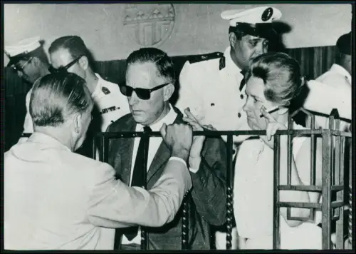 2x Pressefoto 20x15 - Kairo Spionageprozess Wolfgang Lotz - Urteil 1965 Ägypten