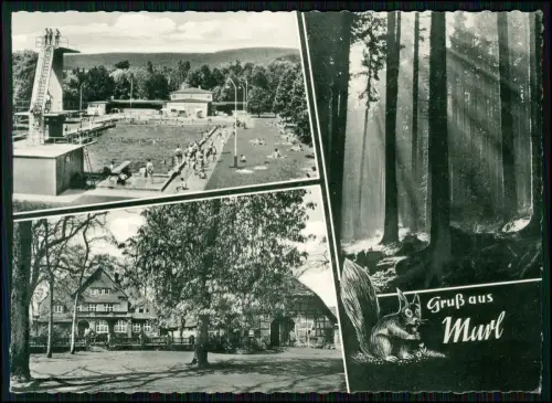 AK - Marl Ruhrgebiet NRW - Grundvorlage 29 - Freibad Volkspark Haard Fachwerk