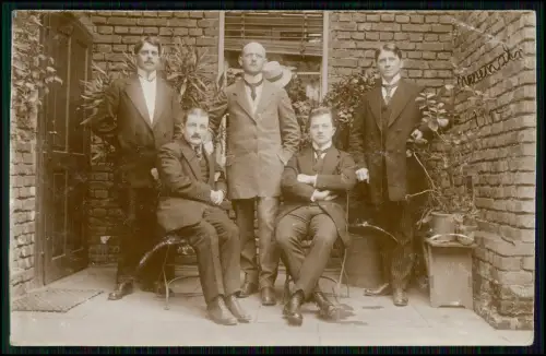 Echt Foto AK - Bad Neuenahr-Ahrweiler - Prominente Männergruppe - 1914 gelaufen