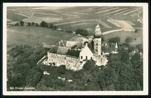 Echt Foto AK - Kloster Andechs am Ammersee - Luftbild Gesamtanlage 1935 gelaufen
