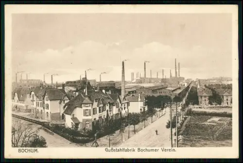 2x AK - Bochum Gussstahlfabrik Bochumer Verein - Industrie Siedlung Essen 1920er