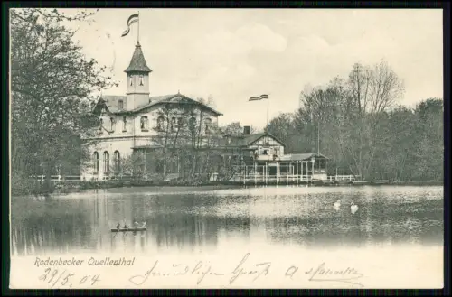 AK - Hamburg Bergstedt - Rodenbecker Quellental Gasthaus Teich Boote - 1904 gel.