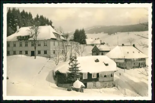 Echt Foto AK - Todtnauberg Todtnau Verschneit - Dorf mit 4 Häuser im Ortskern