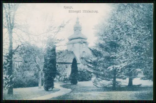 AK - Spenge - Rittergut Mühlenburg Schloss Park - 1911 an Soldat Rgt. 3 gelaufen