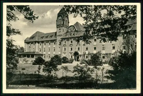 Foto AK Hösel Ratingen - Genesungsheim Gebäude Turm Gartenanlage - 1936 gelaufen