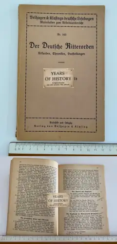 Der Deutsche Ritterorden Urkunden Chroniken Darstellungen - Paul Ostwald 1928