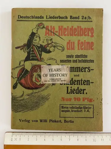 Alt Heidelberg du feine - Kommers- und Studenten-Lieder -  Liederbuch Band 2a/b
