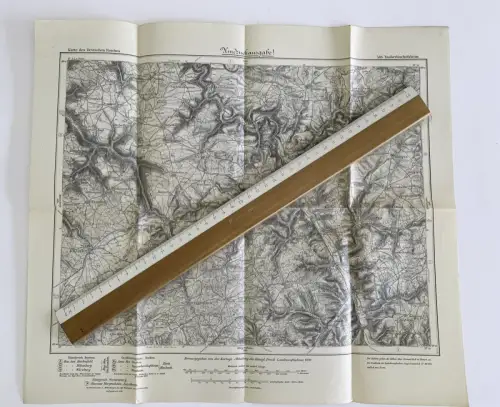 Tauberbischofsheim - Karte des Deutschen Reiches - Blatt 546 - 42x37 cm