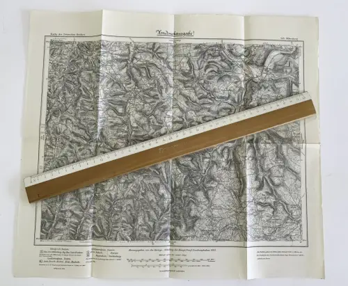 Miltenberg – Karte des Deutschen Reiches - Blatt 545 - 42x37 cm