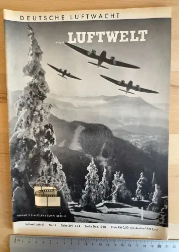 Deutsche Luftwacht - Luftwelt Jahr 5 Nr. 12 - Seite 397–424 - Berlin Dez. 1938